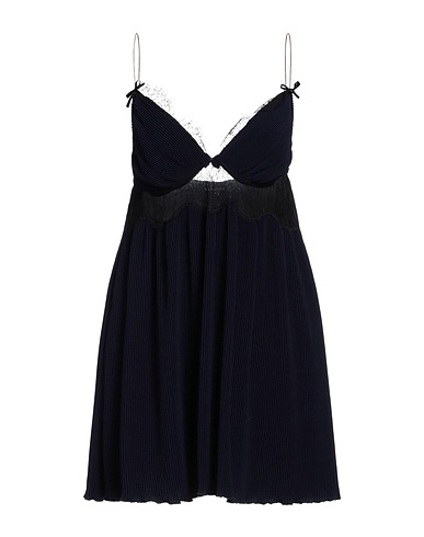 DSQUARED2 Pleated dress Midnight blue 100% Polyester, Polyamide, Viscose