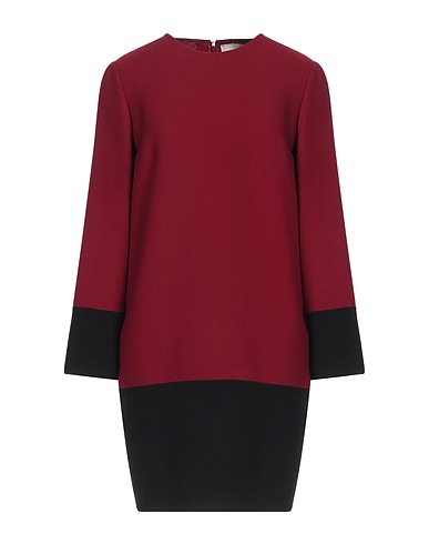 AVOLIO Milano Short dress Burgundy 100% Virgin Wool