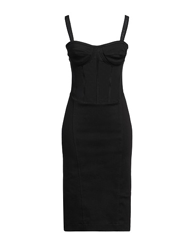 PINKO Denim dress 80% Cotton, 9% Elastomultiester, 8% Lyocell, 3% Elastane, Polyamide