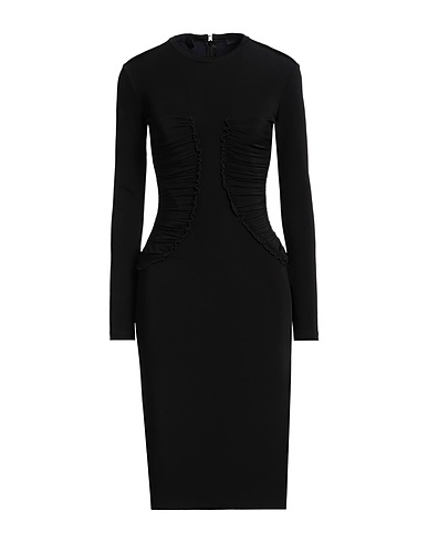 PINKO Midi dress Black 50% Viscose, 42% Polyamide, 8% Elastane