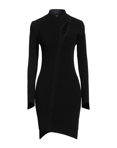 VERSACE Sheath dress Black 88% Viscose, 12% Elastane