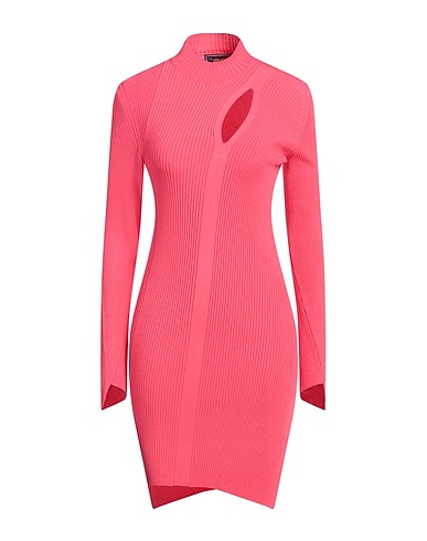 VERSACE Sheath dress Coral 88% Viscose, 12% Elastane