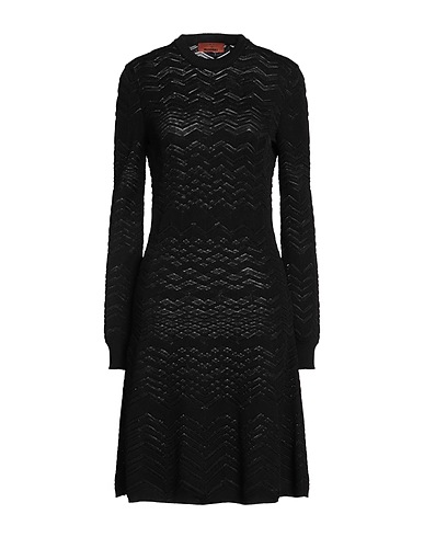MISSONI Midi dress Black 60% Wool, 40% Viscose