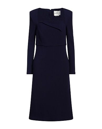 ROLAND MOURET Midi dress Navy 100% Wool