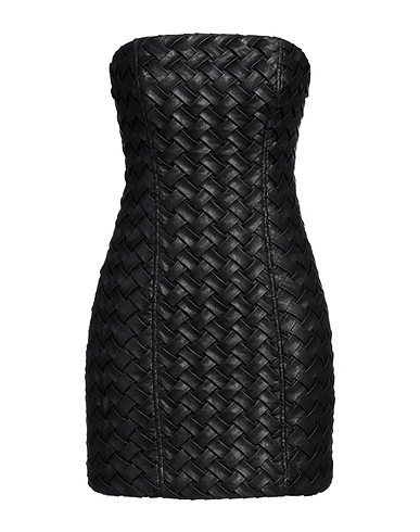 ROTATE BIRGER CHRISTENSEN Elegantes Kleid Schwarz 100% Recyceltes Polyester, Polyurethan