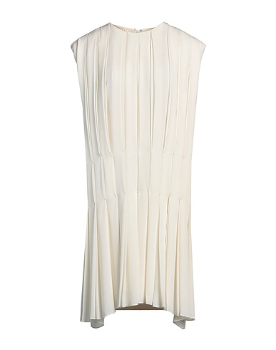 KHAITE Pleated dress Ivory 100% Silk