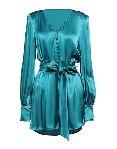 MAR DE MARGARITAS Shirt dress Deep teal 100% Viscose