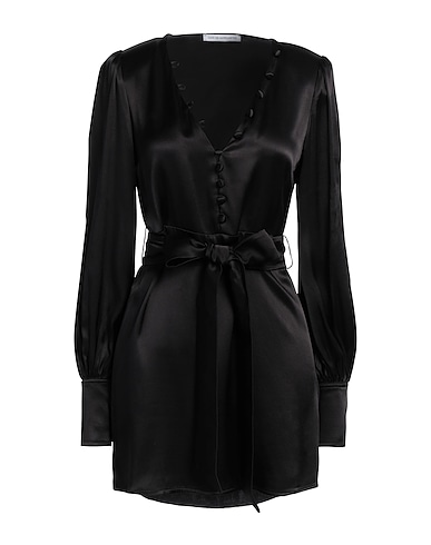 MAR DE MARGARITAS Shirt dress Black 100% Viscose