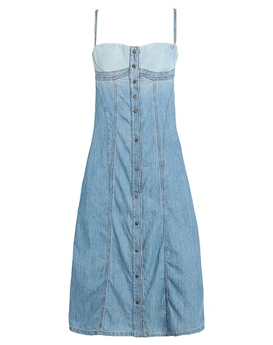 DIESEL Denim dress DE-DRESSY
 Blue 100% Cotton