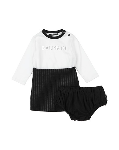 BALMAIN Robe bébé 61% Viscose, 27% Polyamide, 6% Élasthanne, 6% Polyester, Coton