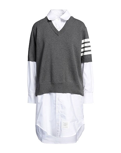 THOM BROWNE シュミーズドレス グレー コットン 100%
