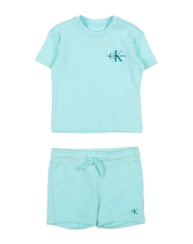 CALVIN KLEIN JEANS Completo Baby  Verde chiaro 93% Cotone, 7% Elastan