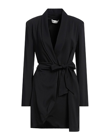 MEIMEIJ Vestito corto Nero 61% Acetato, 34% Viscosa, 5% Elastan
