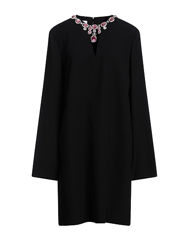 MOSCHINO Vestito corto Nero 70% Acetato, 30% Viscosa, Acrilico, Vetro, Poliestere