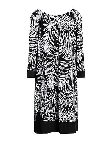 KATHARINA V. BRAUN Midi dress Black 95% Viscose, 5% Elastane