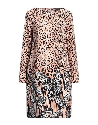 THE ABITO Milano Short dress Sand 87% Polyester, 13% Elastane