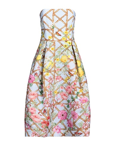 MARY KATRANTZOU Midi-Kleid Himmelblau 90% Polyester, 10% Elastan, XTREME® Kristallglas