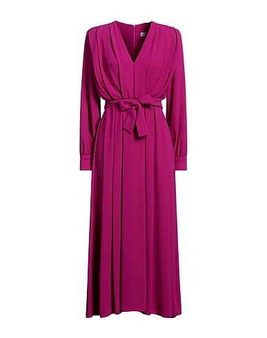 STELIOS KOUDOUNARIS Midi dress Mauve 46% Rayon, 32% Viscose, 22% PES - Polyethersulfone