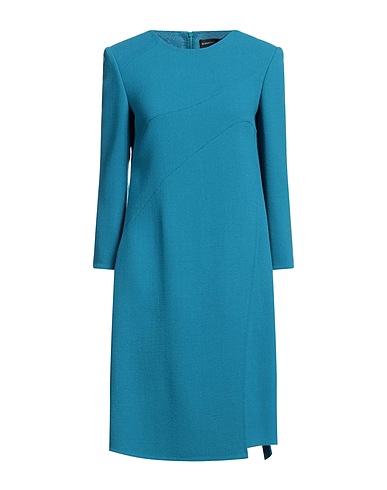 ROBERTO QUAGLIA Short dress Deep teal 100% Wool