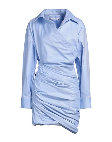 ALEXANDER WANG Vestito chemisier Blu chiaro 100% Cotone