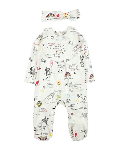 DOLCE&GABBANA Baby accessories set White 100% Cotton