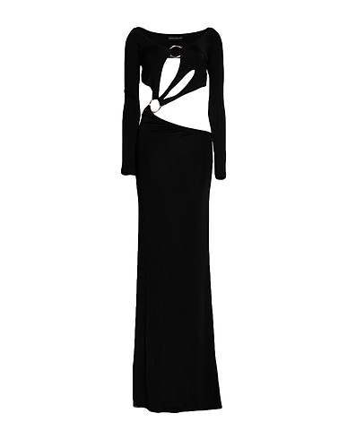 LOUISA BALLOU Long dress Black 94% Viscose, 6% Elastane