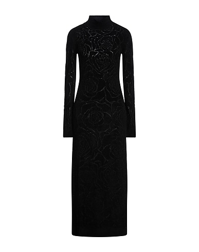 ALBERTA FERRETTI Long dress Black 52% Viscose, 48% Polyamide, Polyester, Elastane
