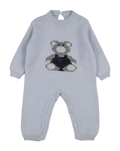 ANGELA P. Baby jumpsuit  Sky blue 70% Wool, 30% Cashmere
