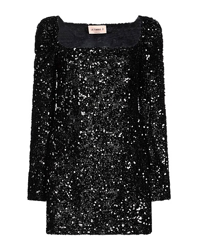 LE TWINS Sequin dress Black 100% Polyester