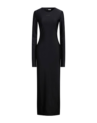 ROTATE BIRGER CHRISTENSEN Long dress Black 80% Polyamide, 20% Elastane