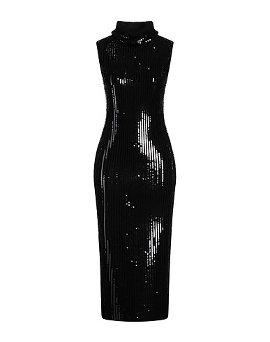 ALEXANDRE VAUTHIER Midi dress Black 88% Wool, 10% Polyamide, 2% Elastane, Polyethylene