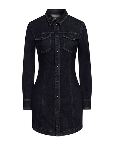 DONDUP Denim dress Blue 97% Organic cotton, 3% Recycled elastane