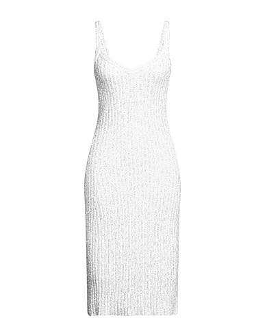 MISSONI Midi dress White 50% Viscose, 28% Polyamide, 22% Polyester