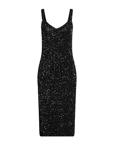 MISSONI Midi dress Black 50% Viscose, 28% Polyamide, 22% Polyester