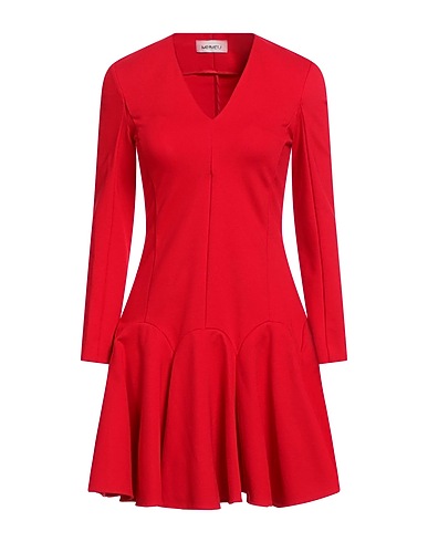 MEIMEIJ Short dress Red 65% Viscose, 30% Polyamide, 5% Elastane