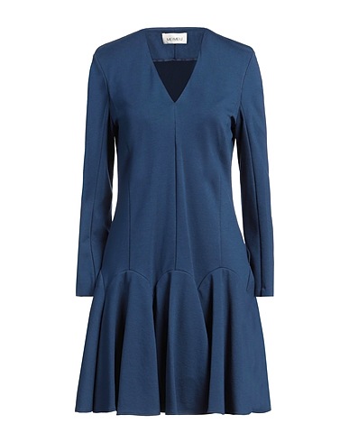 MEIMEIJ Vestito corto Blu 65% Viscosa, 30% Poliammide, 5% Elastan
