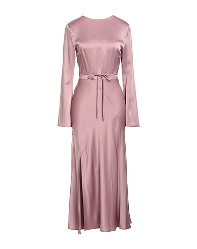 SEMICOUTURE Vestito lungo Rosa antico 82% Acetato, 18% Viscosa