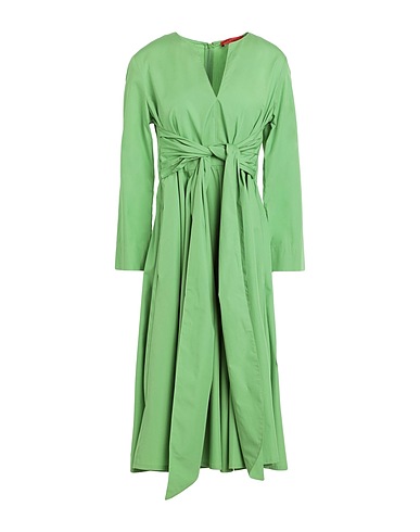 MAX&Co. Vestito midi DISCO Verde 100% Cotone