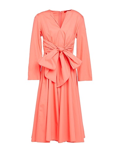 MAX&Co. Midi dress DISCO Salmon pink 100% Cotton