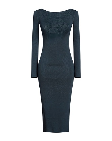 PATRIZIA PEPE Robe fourreau Vert pétrole 80% Viscose, 20% Polyamide