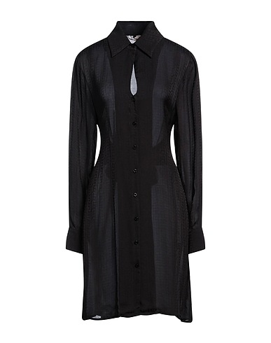 LIU •JO Vestito chemisier Nero 100% Viscosa