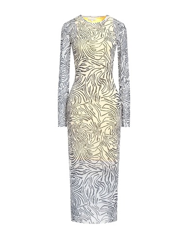 PATRIZIA PEPE Midi dress White 90% Polyester, 10% Elastane