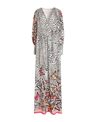 MANUELA RIVA Long dress Ivory 100% Polyester
