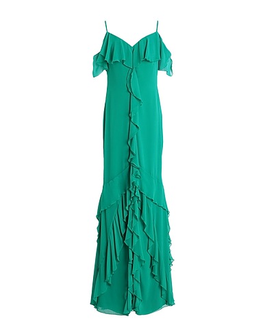 VERA WANG Vestito lungo Verde 100% Poliestere