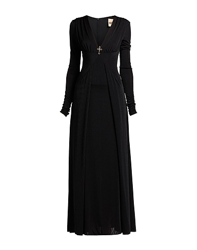 ANIYE BY Long dress Black 92% Polyester, 8% Elastane