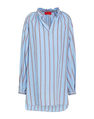 MAX&Co. Short dress FLORES
 Light blue 50% Linen, 50% Cotton