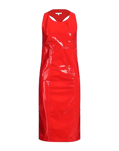 PATRIZIA PEPE Midi dress Red 100% Polyurethane, Polyester, Elastane