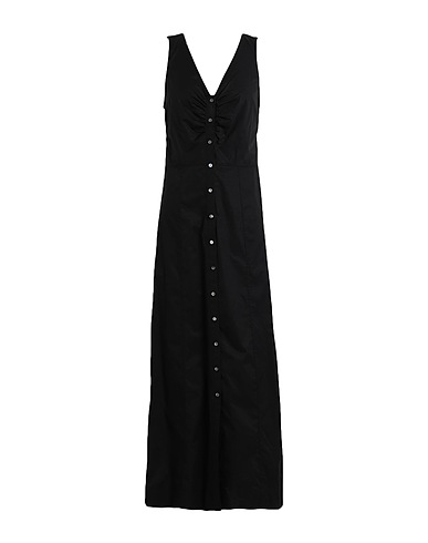 KARL LAGERFELD Long dress COTTON DAY DRESS
 Black 100% Cotton
