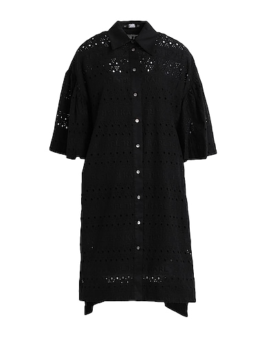 KARL LAGERFELD Mini dresses SSLV EMBROIDERY SHIRT DRESS
NERO 100% Organic cotton