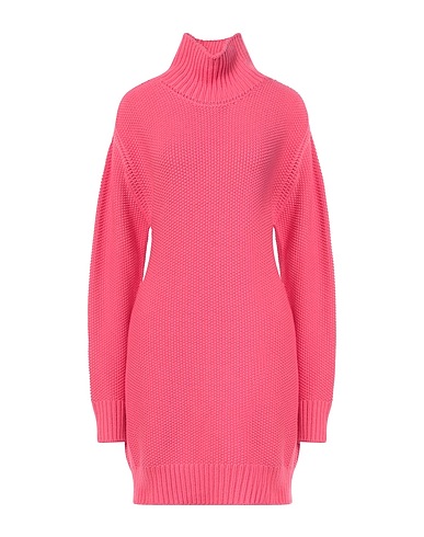 SA SU PHI Short dress Fuchsia 100% Cashmere